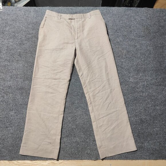 Kenneth Cole Reaction Other - Kenneth Cole Chino Pants Mens 33x30 Beige Straight Leg No Button